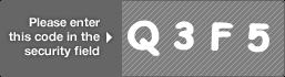 captcha code for visual authentication  letter Q number 3 letter F number 5