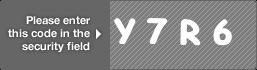 captcha code for visual authentication  letter Y number 7 letter R number 6