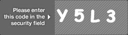 captcha code for visual authentication  letter Y number 5 letter L number 3