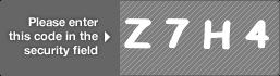 captcha code for visual authentication  letter Z number 7 letter H number 4