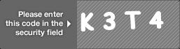 captcha code for visual authentication  letter K number 3 letter T number 4