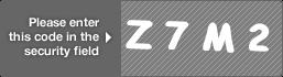 captcha code for visual authentication  letter Z number 7 letter M number 2
