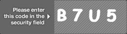 captcha code for visual authentication  letter B number 7 letter U number 5