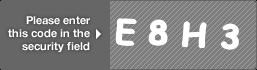 captcha code for visual authentication  letter E number 8 letter H number 3