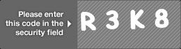 captcha code for visual authentication  letter R number 3 letter K number 8