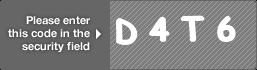 captcha code for visual authentication  letter D number 4 letter T number 6