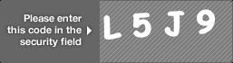 captcha code for visual authentication  letter L number 5 letter J number 9