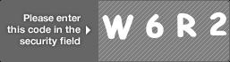 captcha code for visual authentication  letter W number 6 letter R number 2