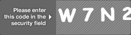 captcha code for visual authentication  letter W number 7 letter N number 2