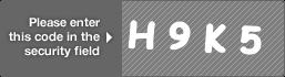 captcha code for visual authentication  letter H number 9 letter K number 5