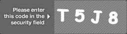 captcha code for visual authentication  letter T number 5 letter J number 8