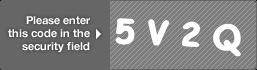 captcha code for visual authentication  number 5 letter V number 2 letter Q