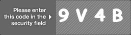 captcha code for visual authentication  number 9 letter V number 4 letter B