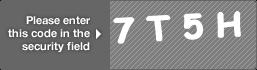 captcha code for visual authentication  number 7 letter T number 5 letter H