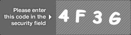 captcha code for visual authentication  number 4 letter F number 3 letter G
