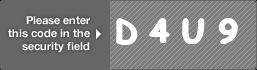 captcha code for visual authentication  letter D number 4 letter U number 9