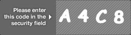 captcha code for visual authentication  letter A number 4 letter C number 8