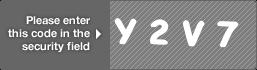captcha code for visual authentication  letter Y number 2 letter V number 7