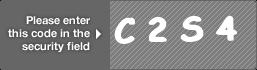 captcha code for visual authentication  letter C number 2 letter S number 4