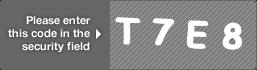 captcha code for visual authentication  letter T number 7 letter E number 8