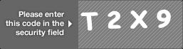 captcha code for visual authentication  letter T number 2 letter X number 9