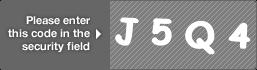 captcha code for visual authentication  letter J number 5 letter Q number 4