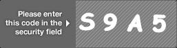 captcha code for visual authentication  letter S number 9 letter A number 5