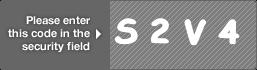 captcha code for visual authentication  letter S number 2 letter V number 4