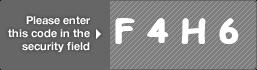 captcha code for visual authentication  letter F number 4 letter H number 6