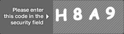 captcha code for visual authentication  letter H number 8 letter A number 9