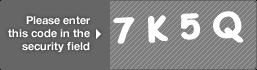 captcha code for visual authentication  number 7 letter K number 5 letter Q