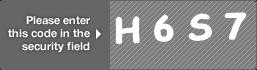 captcha code for visual authentication  letter H number 6 letter S number 7