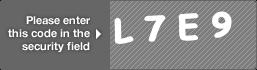 captcha code for visual authentication  letter L number 7 letter E number 9