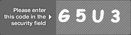 captcha code for visual authentication  letter G number 5 letter U number 3