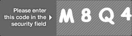 captcha code for visual authentication  letter M number 8 letter Q number 4