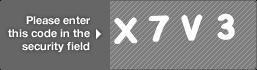 captcha code for visual authentication  letter X number 7 letter V number 3