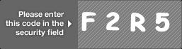 captcha code for visual authentication  letter F number 2 letter R number 5