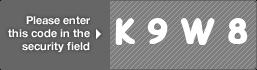 captcha code for visual authentication  letter K number 9 letter W number 8