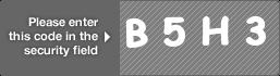 captcha code for visual authentication  letter B number 5 letter H number 3