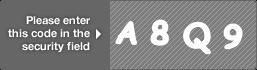 captcha code for visual authentication  letter A number 8 letter Q number 9