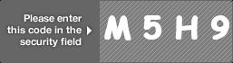 captcha code for visual authentication  letter M number 5 letter H number 9