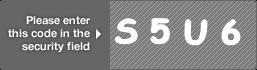 captcha code for visual authentication  letter S number 5 letter U number 6