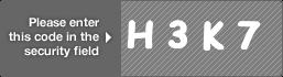 captcha code for visual authentication  letter H number 3 letter K number 7