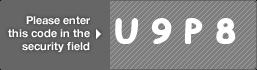 captcha code for visual authentication  letter U number 9 letter P number 8