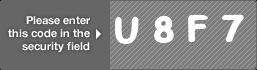 captcha code for visual authentication  letter U number 8 letter F number 7