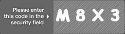 captcha code for visual authentication  letter M number 8 letter X number 3