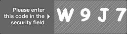 captcha code for visual authentication  letter W number 9 letter J number 7
