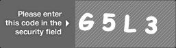 captcha code for visual authentication  letter G number 5 letter L number 3