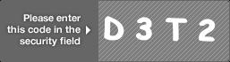 captcha code for visual authentication  letter D number 3 letter T number 2