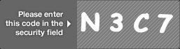 captcha code for visual authentication  letter N number 3 letter C number 7